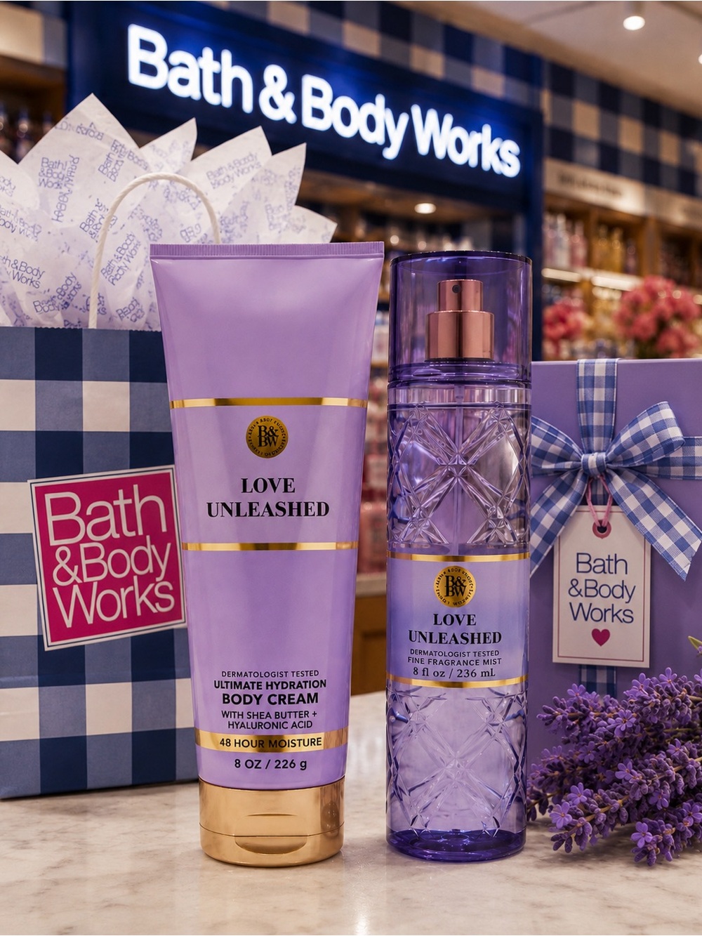 Bath & Body Works. Love Unleashed
Fragrance Mist & Body Cream Set.